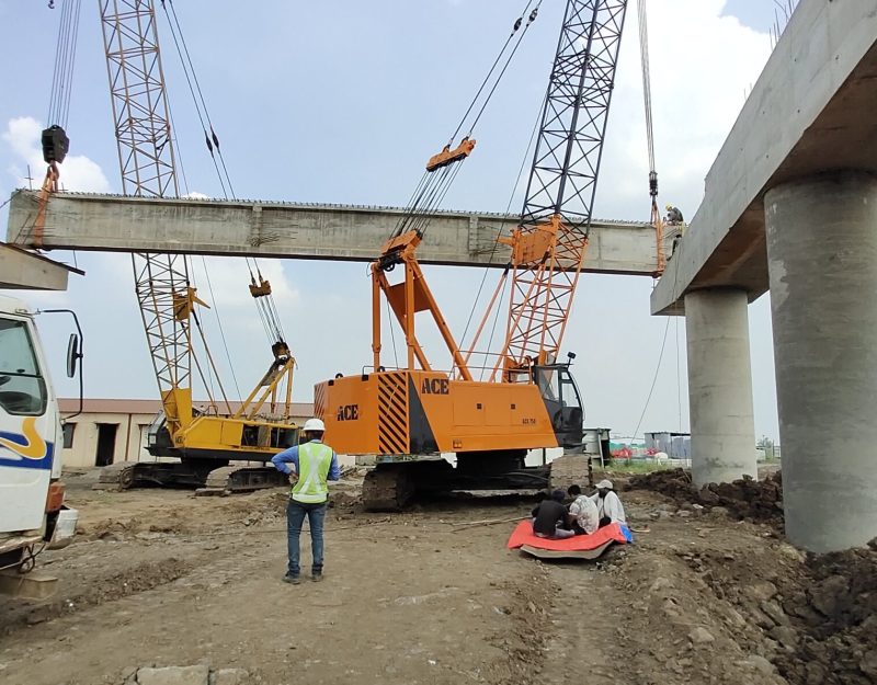 Road Bridge Psc Girder Launching